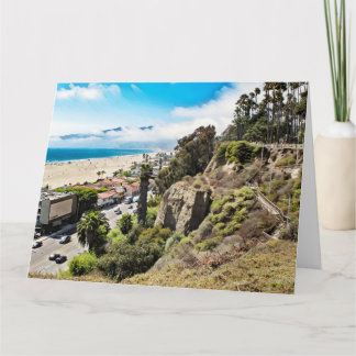 Carte SANTA MONICA CLIFFS Jumbo Greeting Card