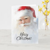 Carte Santa Noël lumineux (Fleur jaune)