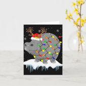 Carte Santa Reindeer Hip Xmas Light Santa Reindeer Hip (Fleur jaune)