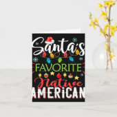 Carte Santa S Favorite Native American Xmas Light Hat Ch (Fleur jaune)