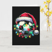 Carte Santa Soccer Ll Noël (Fleur jaune)