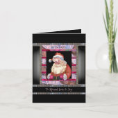 Carte Santa Wink Élégant Noël (Devant)