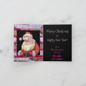 Carte Santa Wink Noël élégant (Intérieur)