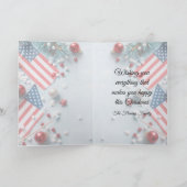 Carte Santa Wishes you a Star Spangled Holiday (Intérieur)