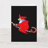 Carte Santa Witch Candy Cane Christmas Santa Hat Funny C (Devant)