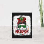 Carte Santas Favorite Nurse Christmas Santa Hat Light Me (Devant)