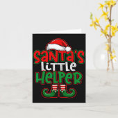 Carte Santa's Little Helper Espresso Martini Christmas T (Fleur jaune)