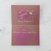 Carte Santa's Reindeer and Snowflakes Card (Intérieur)