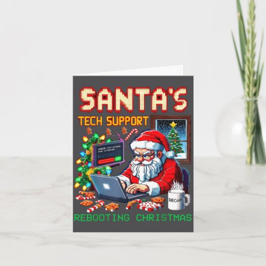 Carte Santa's Tech Rebooting Pixel Support (Devant)