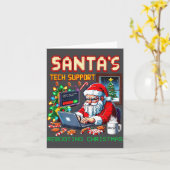 Carte Santa's Tech Rebooting Pixel Support (Fleur jaune)
