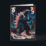 Carte Santazilla Monstre Japonais Kaiju Dinosaure Noël<br><div class="desc">Santazilla Monstre Japonais Kaiju Dinosaure Christmas</div>