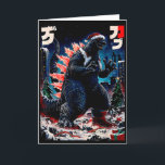 Carte Santazilla Monstre Japonais Kaiju Dinosaure Noël<br><div class="desc">Santazilla Monstre Japonais Kaiju Dinosaure Christmas</div>