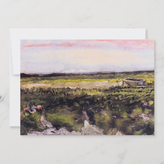 Carte Santé avec brouette par Vincent van Gogh (Devant)