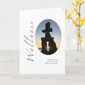 Carte Santé Inukshuk (Fleur jaune)