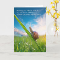 Santé Mentale Guérison Escargot Rythme Pâturages P
