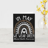 Carte Santé mentale S Nous Portons Un Prix Vert De Santé (Fleur jaune)