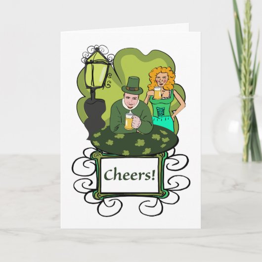 Carte Santé pour le couple de la Saint-Patrick avec des  (Devant)