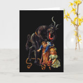 Carte Santi Claus Tees Greetings From Ss Vom Krampus (Fleur jaune)