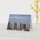 Carte Santiago, Chili (Fleur jaune)