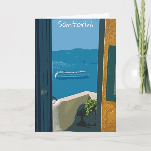 Carte Santorin, Grèce (Devant)