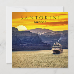 Carte Santorin, Grèce