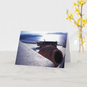 Carte Santorini Greetingcard (Fleur jaune)