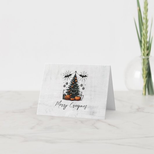 Carte Sapin de citrouille de vacances (Devant)