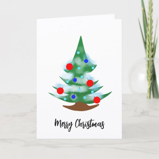 Carte Sapin de Noël (Devant)