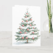 Carte Sapin de Noël à la menthe poivrée (Dos)