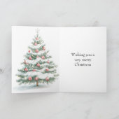 Carte Sapin de Noël à la menthe poivrée (Intérieur)