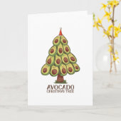 CARTE SAPIN DE NOËL À L'AVOCAT (Fleur jaune)
