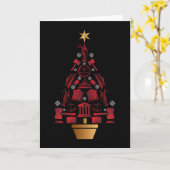 Carte Sapin de Noël Avocat Avoué (Fleur jaune)