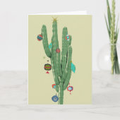 Carte Sapin de Noël Cactus (Devant)