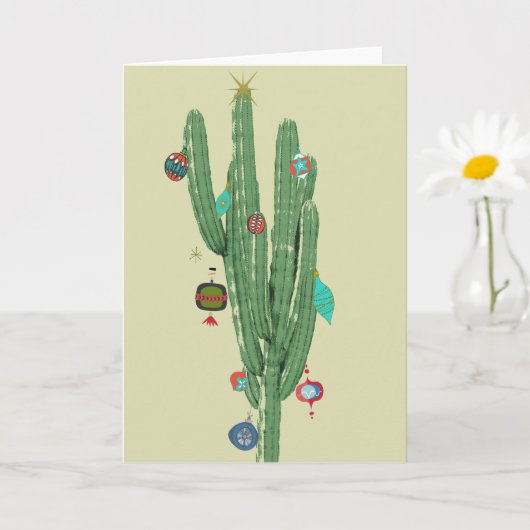 Carte Sapin de Noël Cactus (Petite plante)