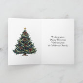 Carte Sapin de Noël de campagne (Intérieur)