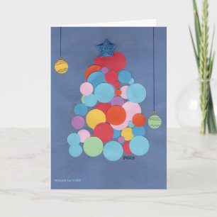 Carte Sapin de Noël Moderne - KidsArt pour CHOC