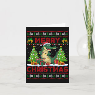 Carte Sapin de Noël Style Moche Chapeau de Père Noël All