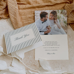 Carte Sapin Remerciement de mariage à l'écriture class