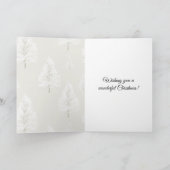 Carte Sapins de Noël bonhomme de neige à la crème (Intérieur)