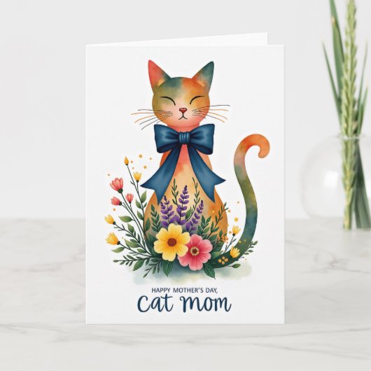 Carte Sapphire Bow Mothers Day Card (Devant)