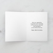 Carte Sapphires Personnalisé 45e anniversaire de Mariage (Intérieur)