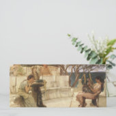 Carte Sappho et Alcaeus par Sir Lawrence Alma Tadema (Debout devant)