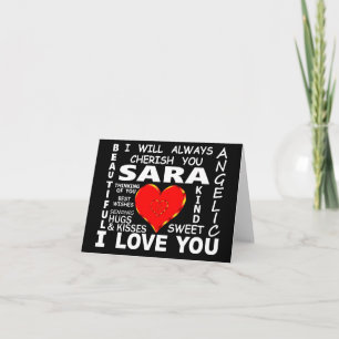 Carte Sara I Love You
