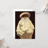 Carte Sarah Bernhardt comme Pierrot (Devant/Arrière en situation)