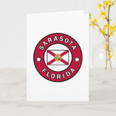 Carte Sarasota Floride (Fleur jaune)