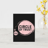 Carte Sarcasm Circle Of Trust Funny (Fleur jaune)