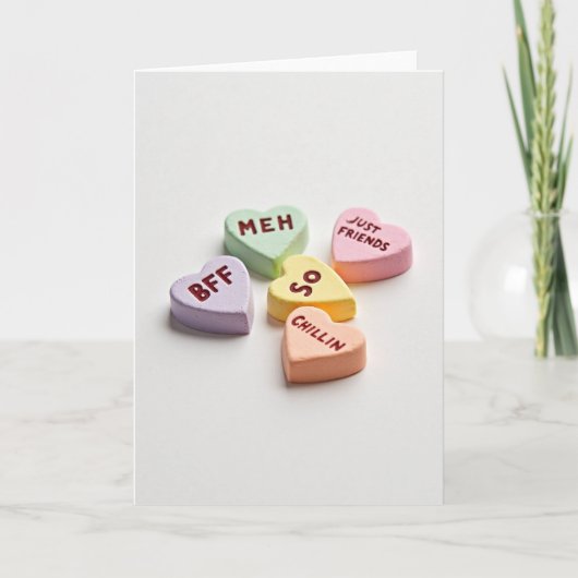 Carte Sarcastic Conversation Hearts Card (Devant)