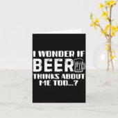 Carte Sarcastic Drinking Funny Beer Day Drinking Beer Qu (Fleur jaune)