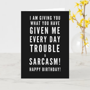 Carte Sarcastic Joyeux Anniversaire Voeux pour meilleur 