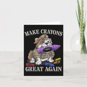 Carte Sarcastic Make Crayons Great Officer Famille